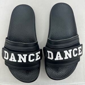 Pastry Black Dance Slides for Kids